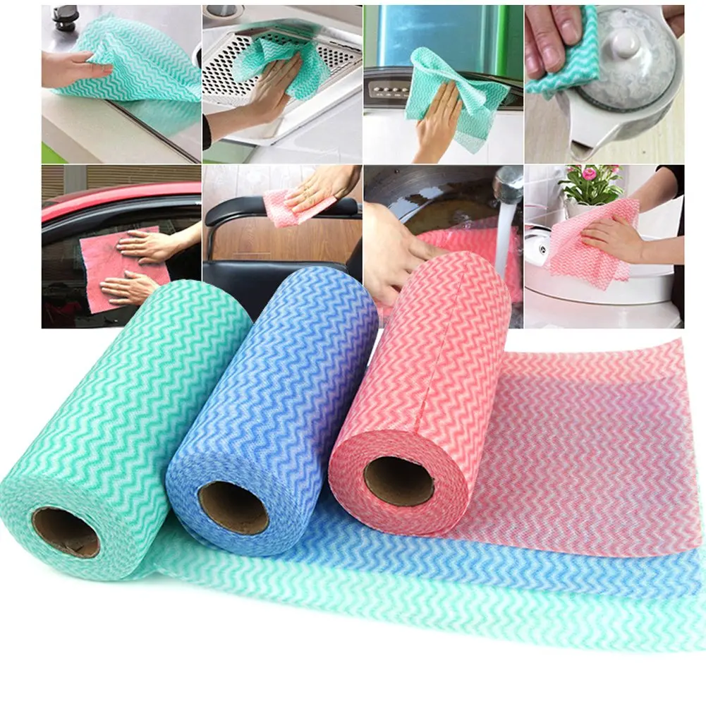 Kitchen Cleaning Products Spunlaced Nonwoven Cleaning J Cloth For Household Cleaning