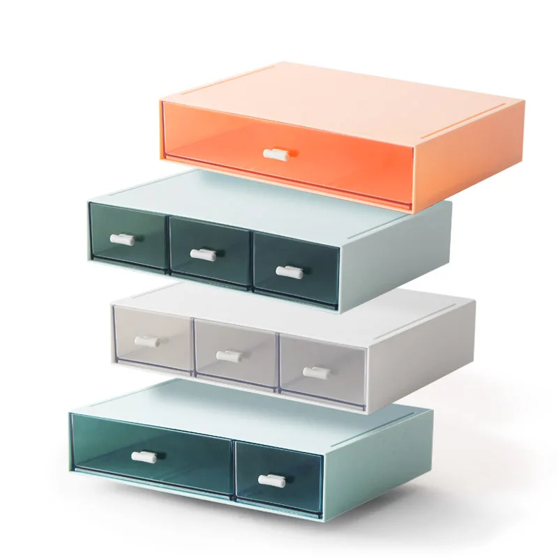 Wholesale Transparent Acrylic Storage Cabinet Storage Containers Organizer Cosmetic Box Drawer Storage Box