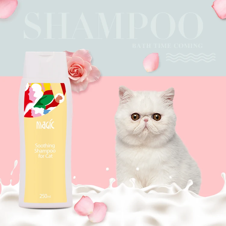 Antibacterial Deodorization Mild Plant Amino Acid Formulation Reducing Bacterial Growth High Quality Cat Shampoo For Cats