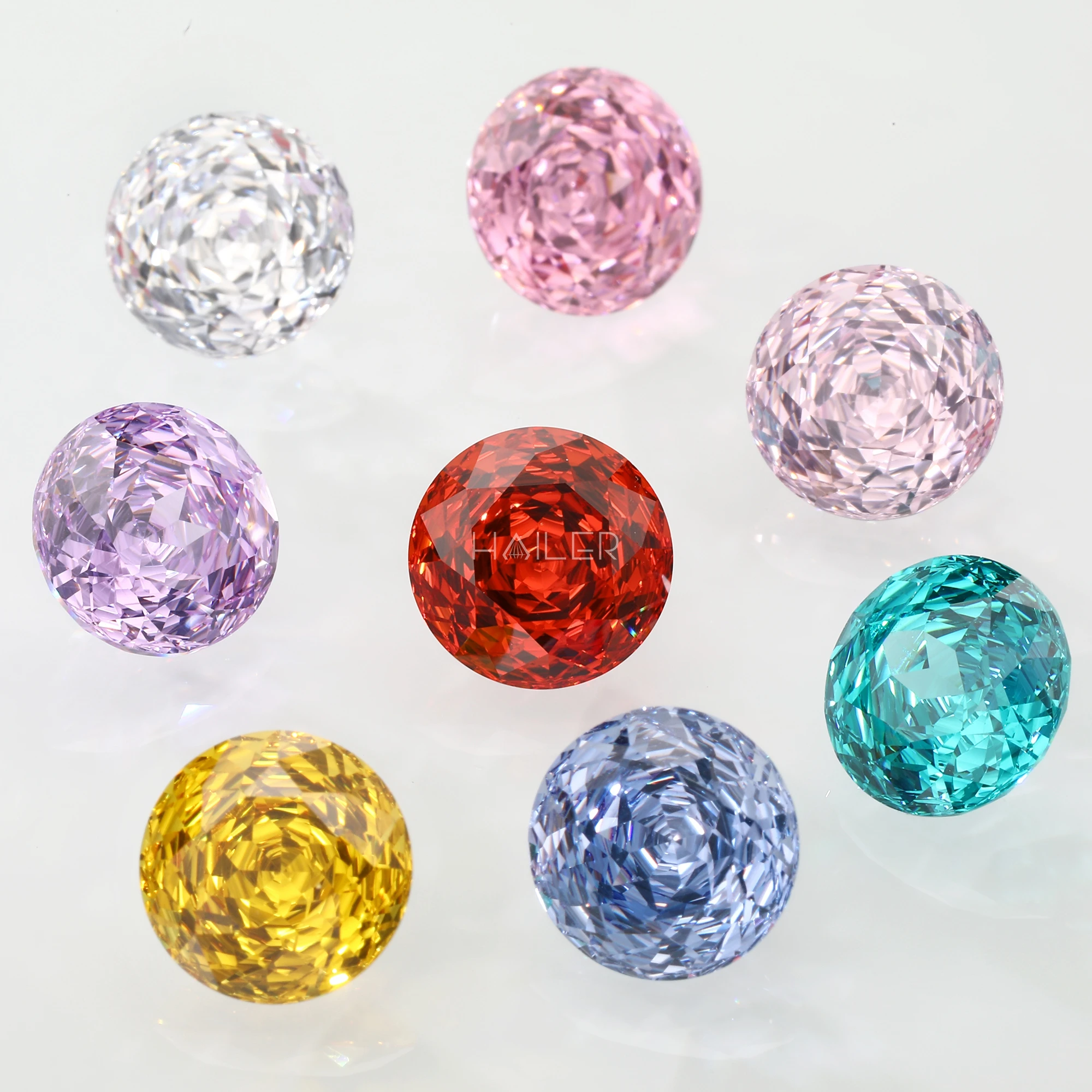 Factory price synthetic gemstone 5A Rose cut loose cz zircon cz stones cubic zirconia