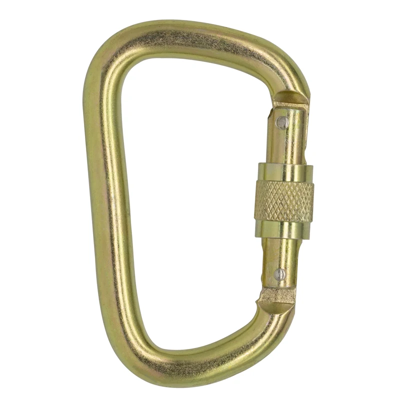Factory Custom Heavy Duty 45KN Climbing Gear Steel Spring Carabiner Buckle Hook