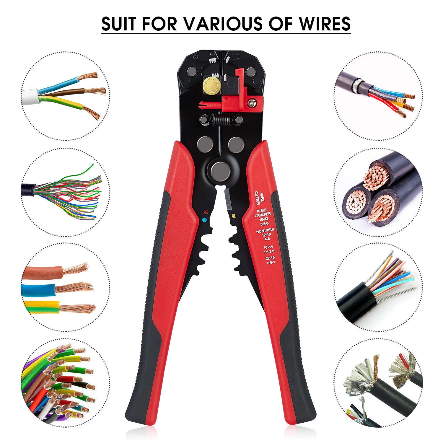 Factory Price Multi multifunctional network automatic terminal crimper crimping tool electrician tool wire stripper