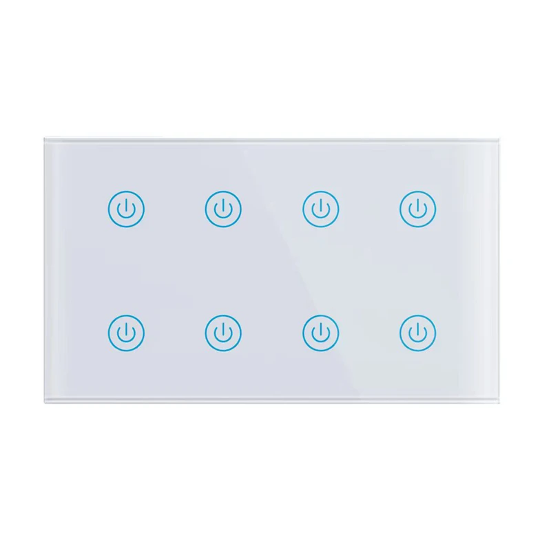 G-Tech Plus 8 Gang Wifi Wall Touch Smart Light Switch Delay Timing Control Switch Module Scene Switch