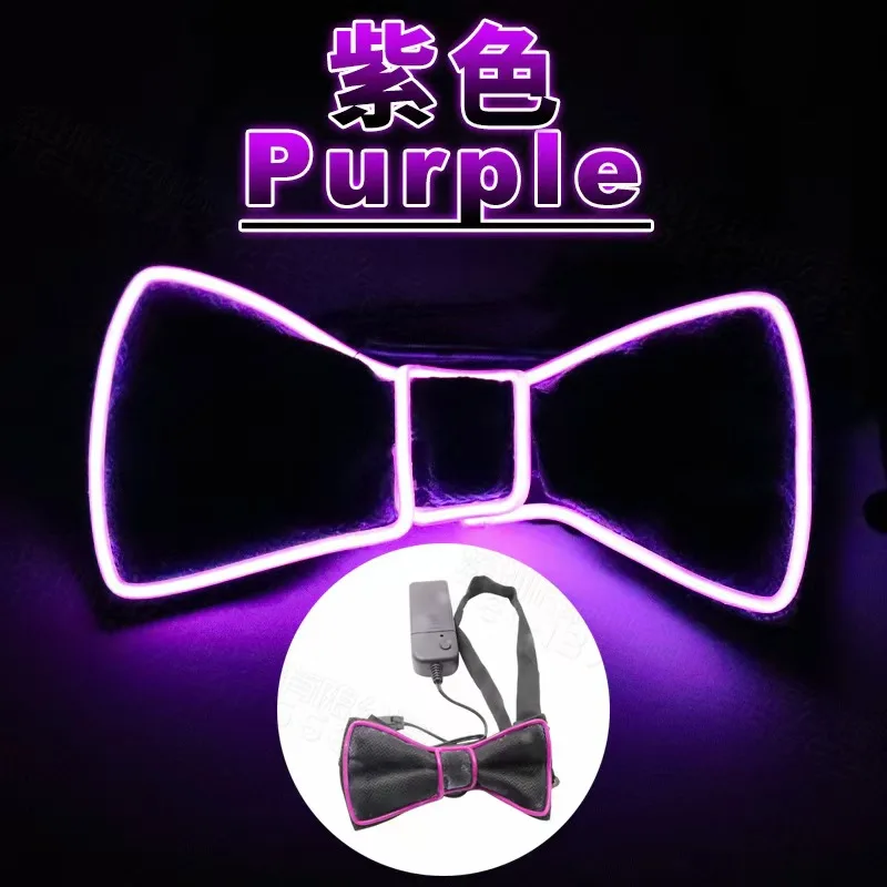 New Year Neon LED Tie Nightlife Light up Glow for Christmas Rave Party Perfect Gift Idea for Party Supplies