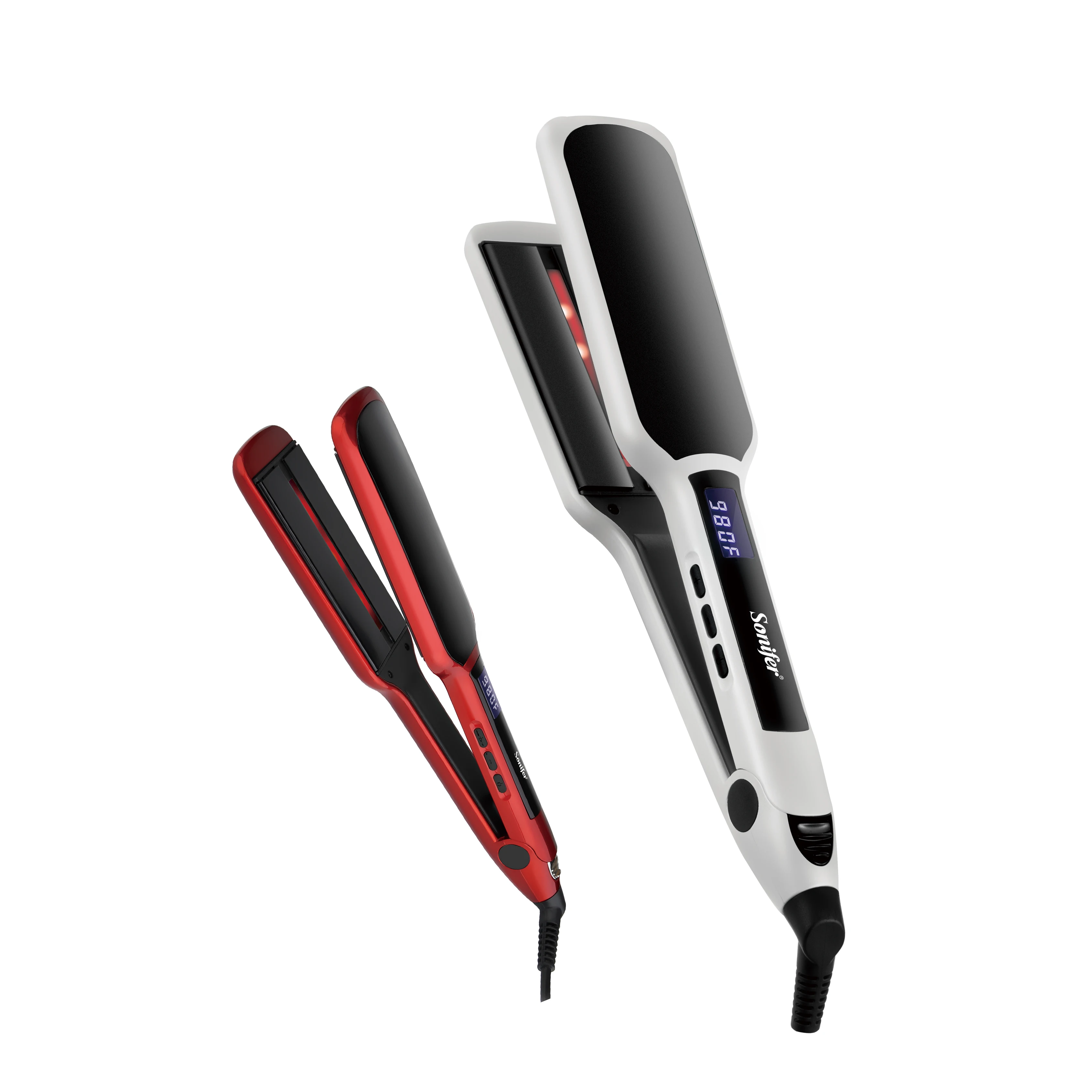 Sonifer SF-9614 Superior Quality Professional 70W Ceramic Coating Heating Plate Flat Iron Salon Electric Hair Straightener