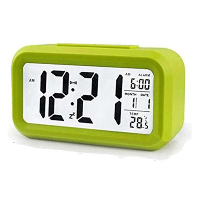 Smart Clock Night Light Alarm Clock Calendar Temperature LED Digital Alarm Clocks