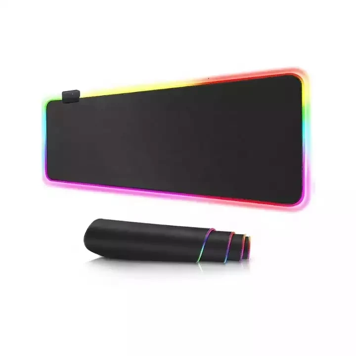 Игровой коврик для мыши RGB микро тканая ткань сертифицированный CE полный английский Пользовательский логотип Расширенный большой размер XXL 900x400x4 мм цветная коробка