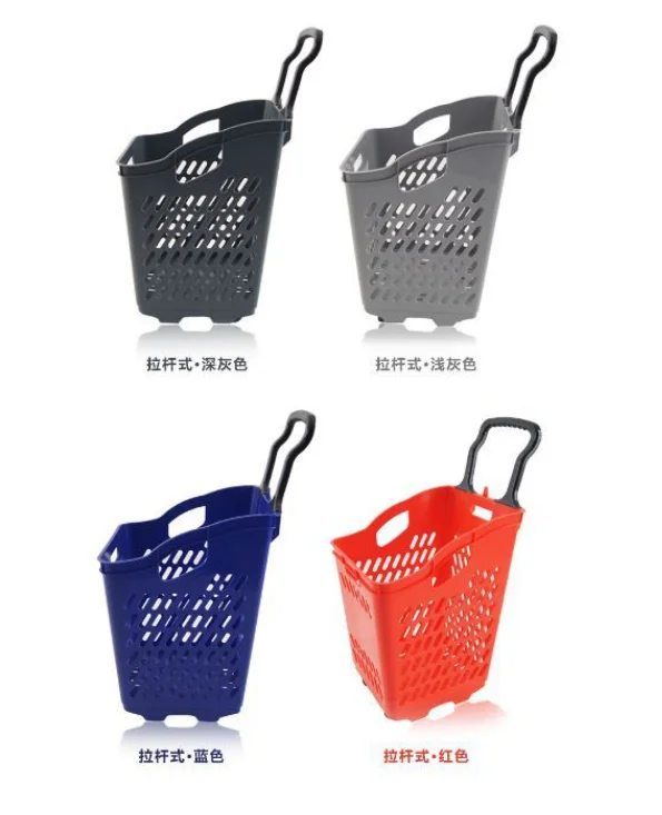 2024 горячие продажи корзины для покупок с колесами корзина супермаркетов