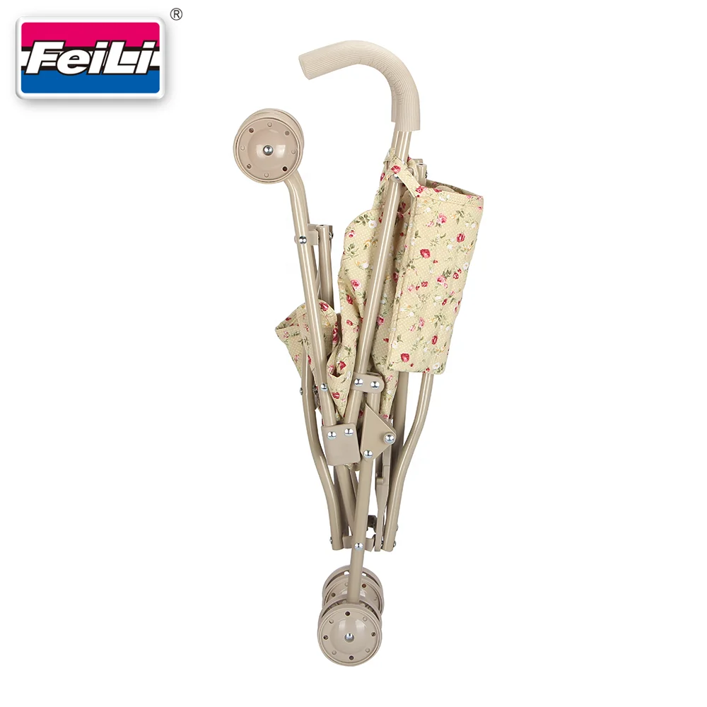 Dollri Starri Customized Classical Precious Toy Gift Basic Baby Doll Stroller for Toddlers with Backpack Doll Buggy