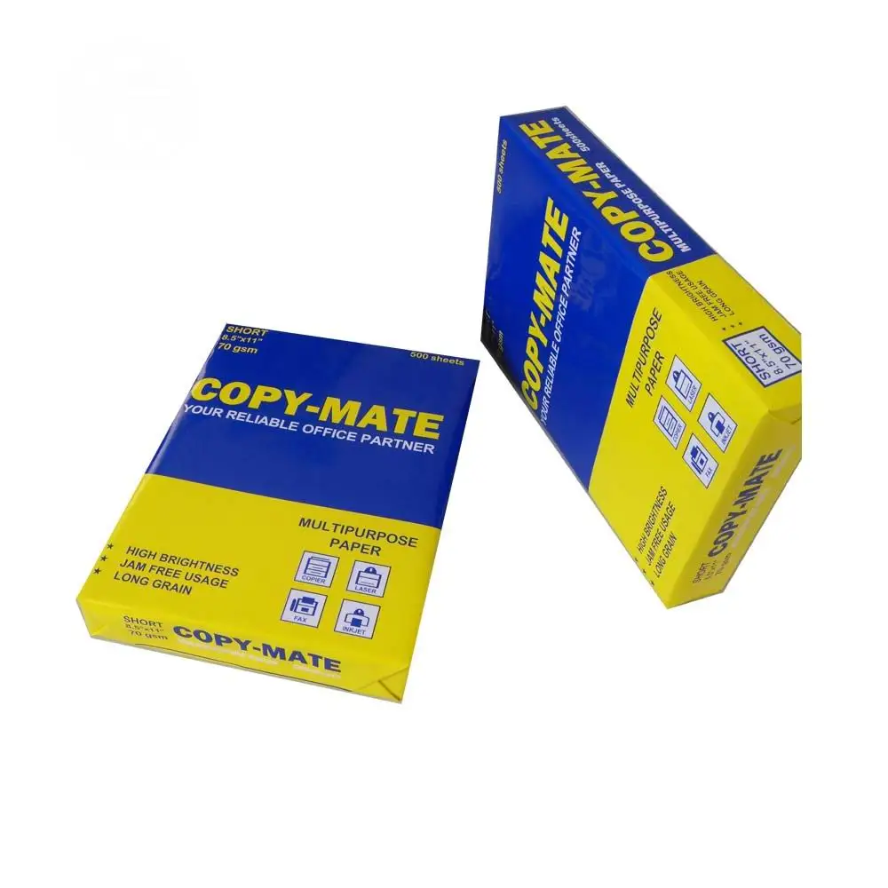 Letter Size 8.5x11 copy paper 75gsm high quality,70 80GSM Roll Copy Base Paper for cutting a4 ,a3 , letter ,legal size office pa