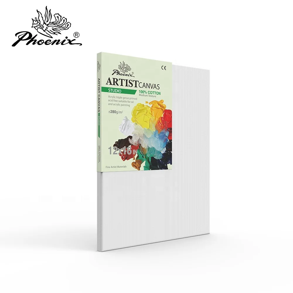 Phoenix Studio уровень 100% хлопок 8,3 унции средняя текстура без кислоты OEM дешевая пустая картина холст