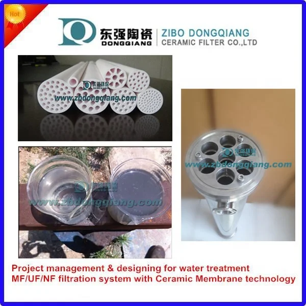 Water Purification With Microfiltration And Ultrafiltration Ceramic Membrane Filter Cartridge