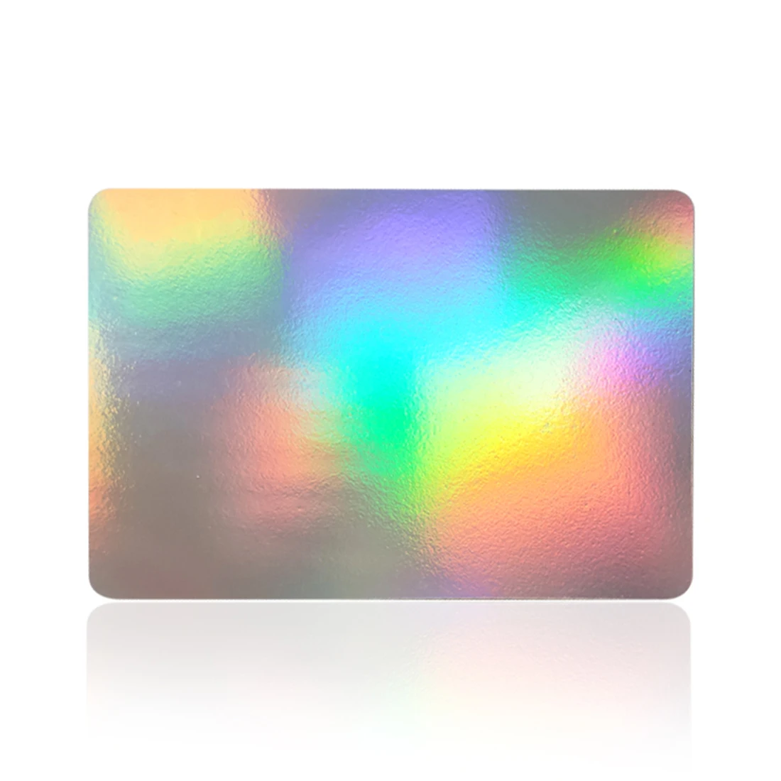 Hot Selling CR80 Rainbow Holographic Printable PVC Blank Card