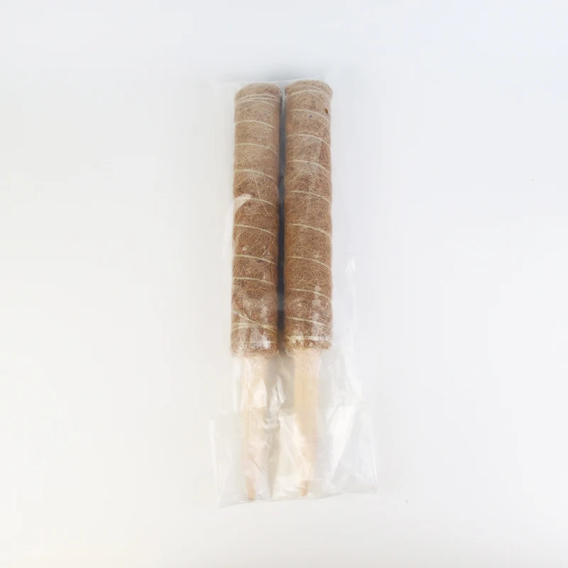 New design detachable Moss Pole 2 Coco Coir indoor plant grow up support poles Stackable  climbing poles