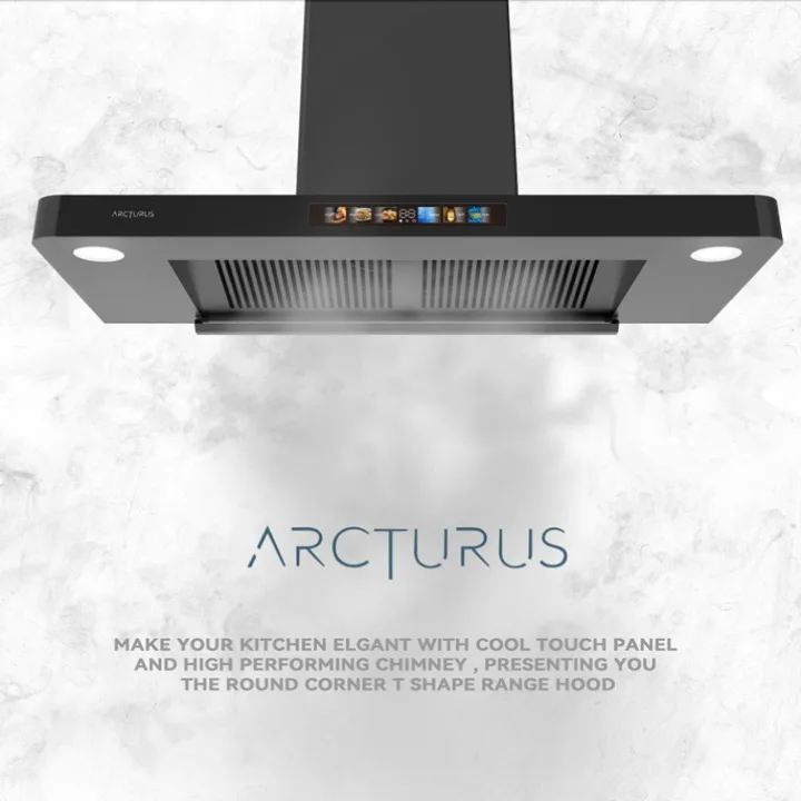 75 T SHAPE KITCHEN HOOD WITH STYLISH TOUCH CONTROL AND ELEGANT DESIGN