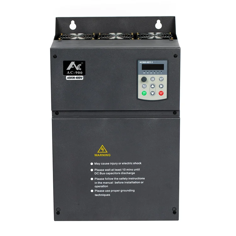 Factory sale Energy Saving VFD 50/60HZ  Three Phase  380V 45kw  Ac Drive with Brake Unit