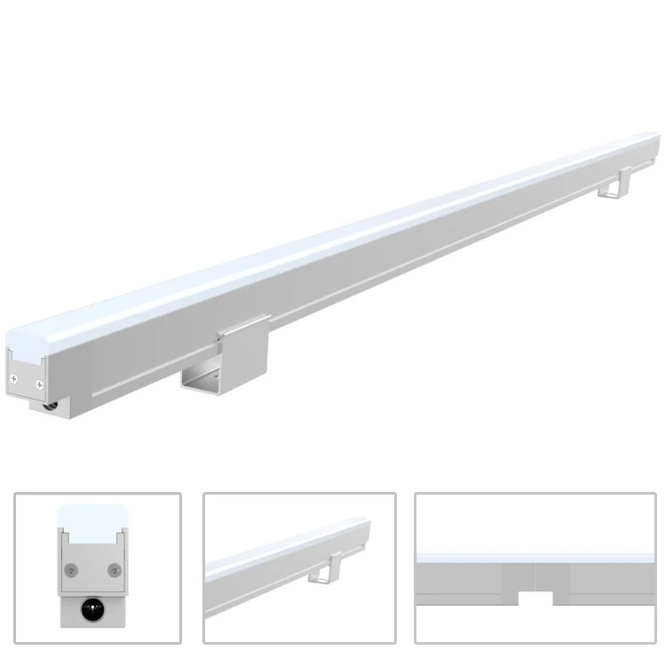 Светодиодный линейный светильник RGBW Pixel 15W pmma молочно-белый корпус для наружного здания