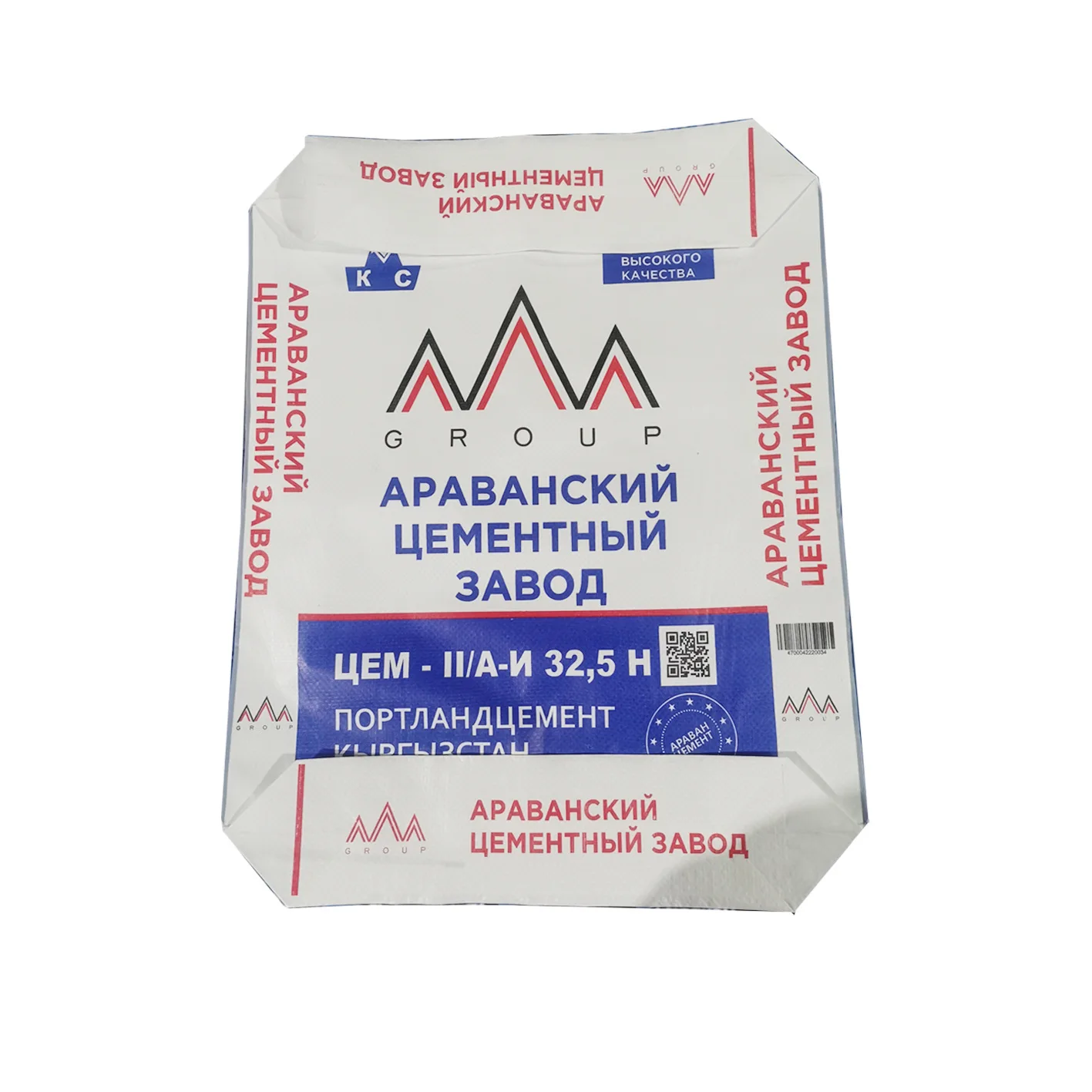 Популярная распродажа, перерабатываемые цементные полипропиленовые тканые мешки, 25 кг, пластиковые пакеты для упаковки цемента