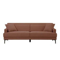 beige nordic furniture fabrics sofa customized in 72 inches long huizhou modern deco factoroy wholesale ODM OEM
