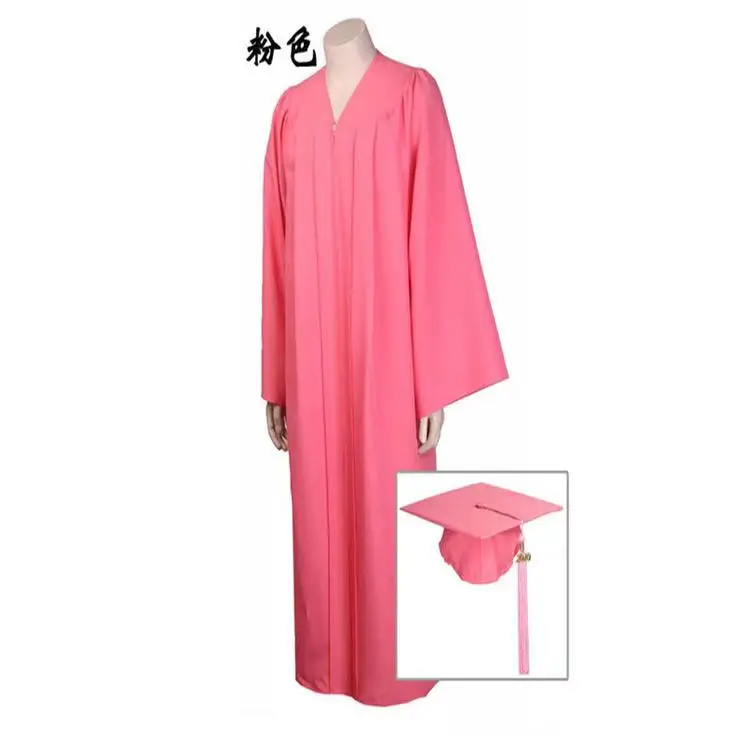 Dresses for College or University Gown Hot Sell Cheap Colorful Graduation Custom Unisex OEM Customized Uniform Adult Robe Long