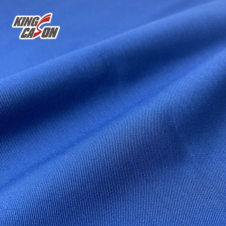 Kingcason Uniform Warp Knit Polyester Jersey Fabrics Custom Pajamas Shimmer Viscose Blazer Aramid Fabric
