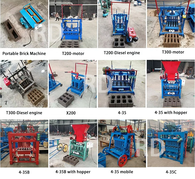 Red Brick Making Machine Clay Brick Making Machinery Concrete Brick Forming Machine
