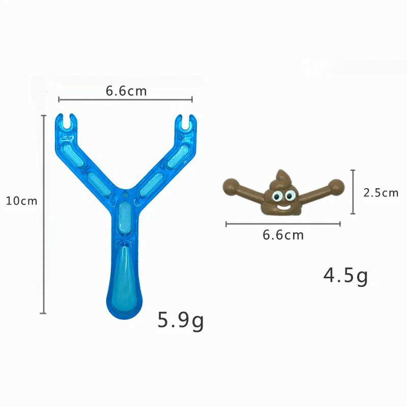 Novelty Catapult Slingshot Sticky Flying Poop Ejection Fidget Toy for Kids