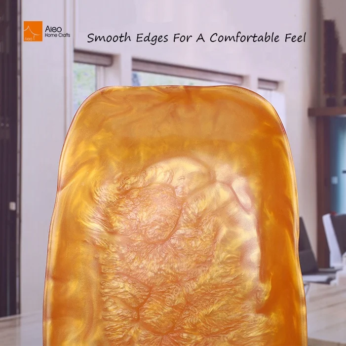 Contemporary Design Large Size Rectangular Champagne Ice Bucket Custom Branding in Pearlized Gold Color for Bar Chiller