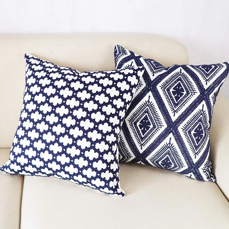 
China factory custom throw new style home decor sofa fabric for canvas pillow 