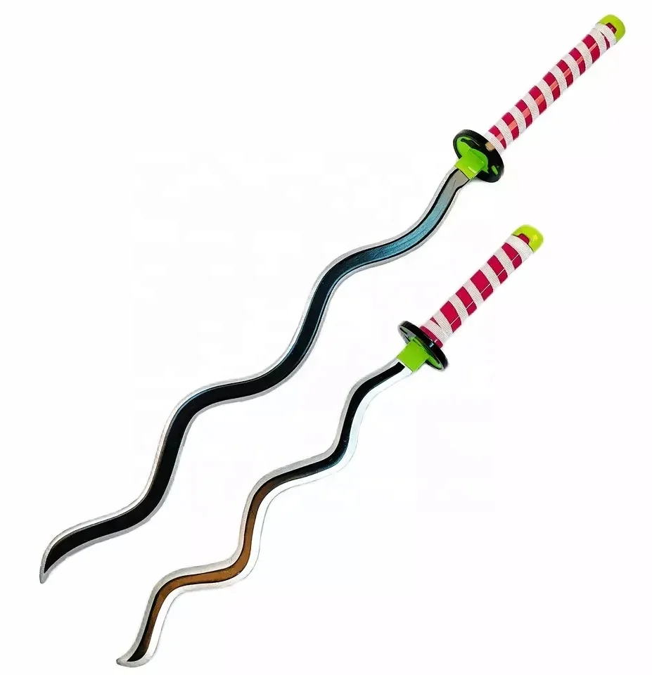 Demon Slayer Japan Anime Cosplay Props Handwork Weapon Bamboo Wooden Model