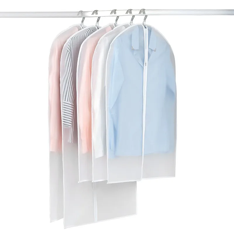 Dust bag durable clothing cover Storage suit reusable coat hanging bag dust cover transparent