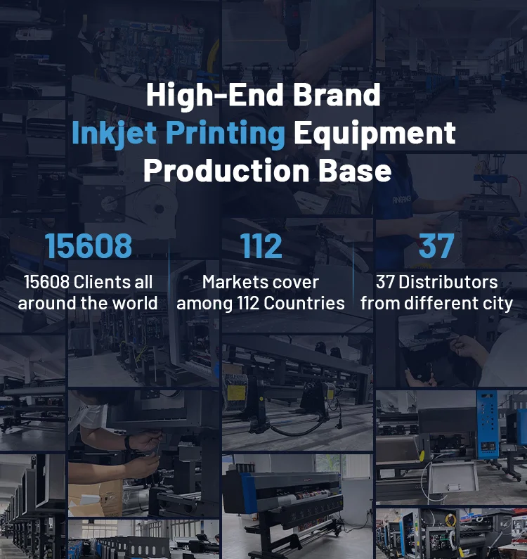 Kingjet KJ605 large-format white ink cycle digital dtf printer printing machine with Upgraded Version powder shaker