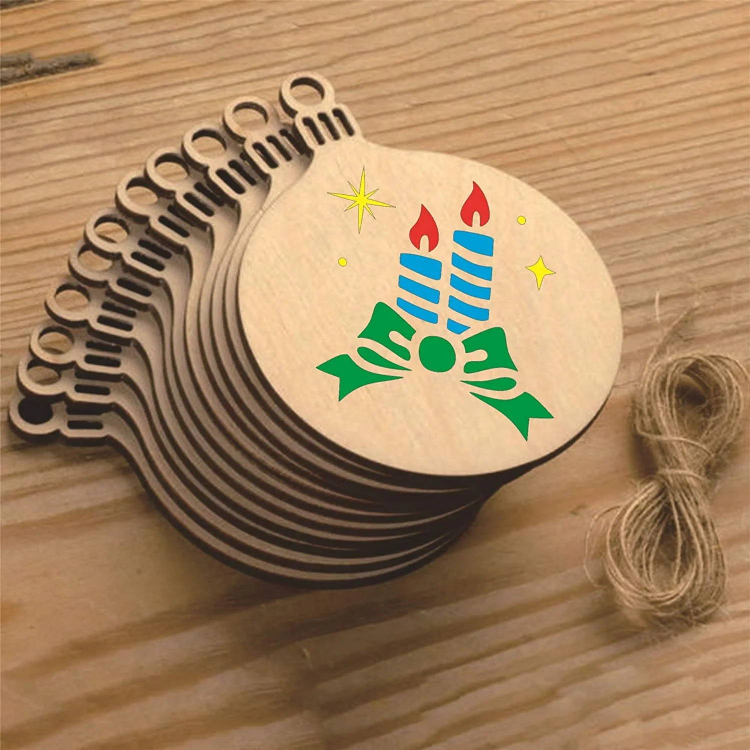 Christmas Painting Stencils Templates Reusable Plastic Sign Stencils  and Wood Slice