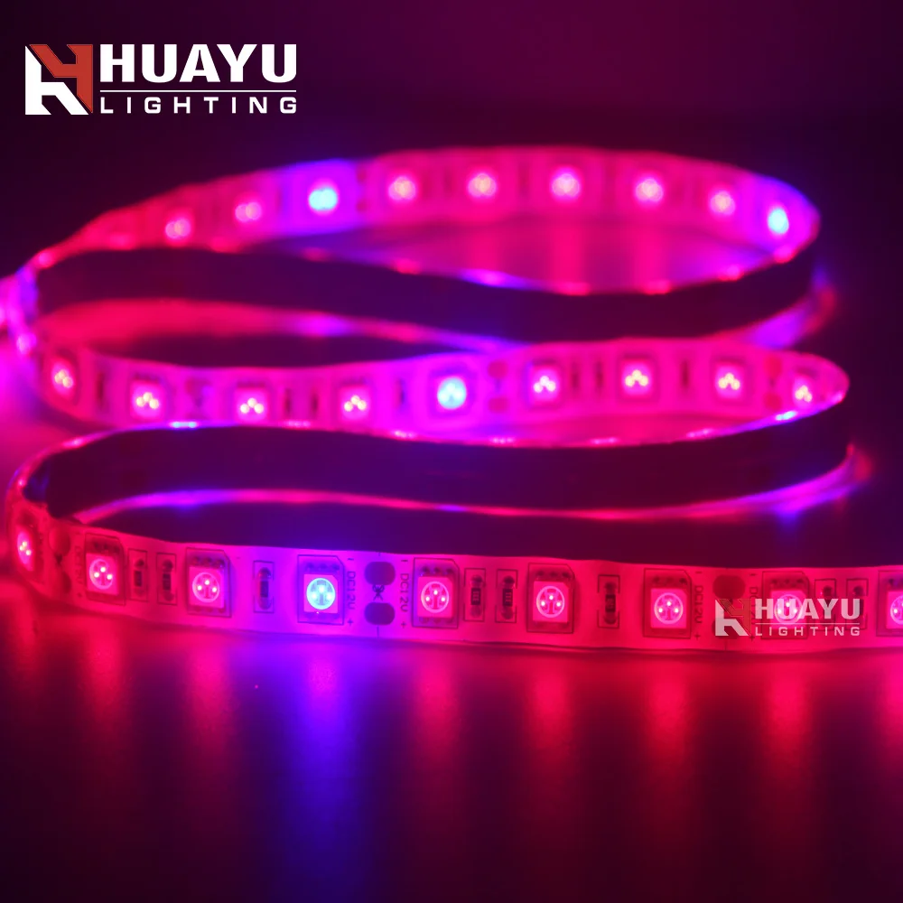 SMD5050 60leds/m waterproof greenhouse horticulture led strip grow lights for plants growing