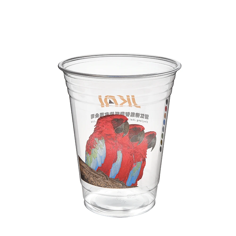 Заводская Лидер продаж изысканная печатная картинка индивидуальная одноразовая пластиковая чашка с крышкой сок кофе йогурт молочный чай для