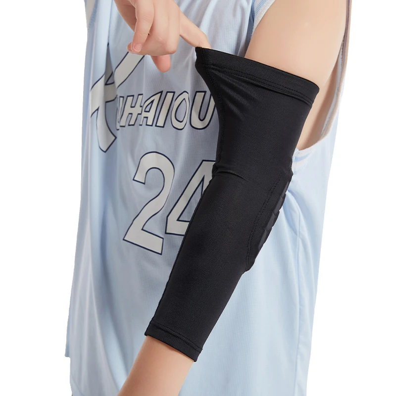 2187#Professional elastic fabric quick drying protective gear knee sleeve with honeycomb for Children