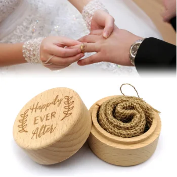 Ring Box Jewelry Box High Quality Wooden and Environmentally Friendly Wood Storage Box Customized Logo Multifunction CLASSIC