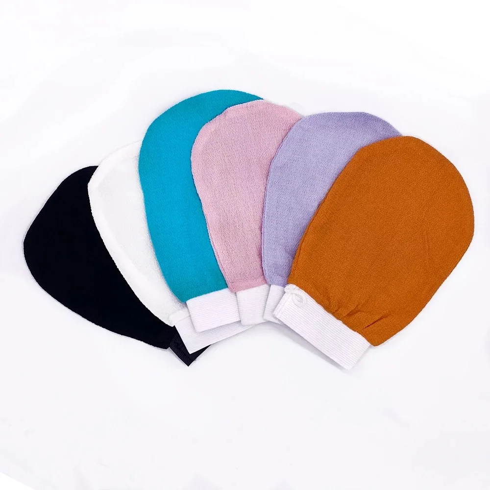 Skin Massage Peeling 100% Silk Raw Exfoliate Dead Skin Turkish 100% Raw Mulberry Mitt Silk Exfoliating Glove