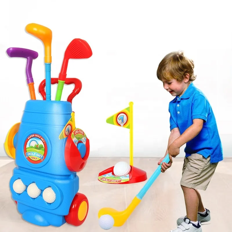 Outdoor Sport Game Toys Kids Golf Club Set Fun Golf Toy For Toddlers