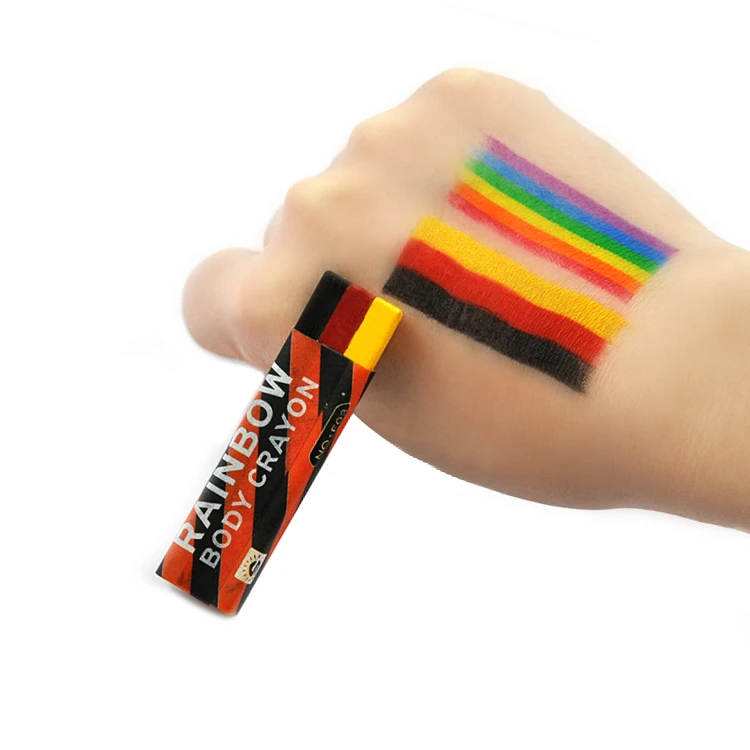 Football Fans Makeup Crayons oil Stick Set Germany Argentina For Kids Label 3 & 6 colors  football fans Face Paint