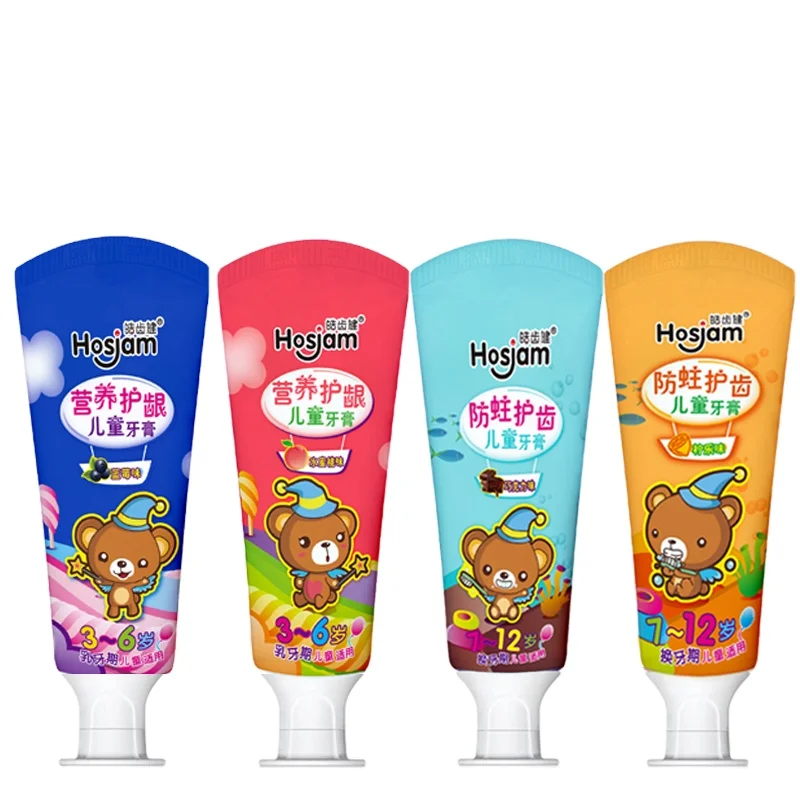 Wholesale Safe Natural  Child toothpaste Various Fruit Flavors For Dental Hygiene Kids Tooth Paste