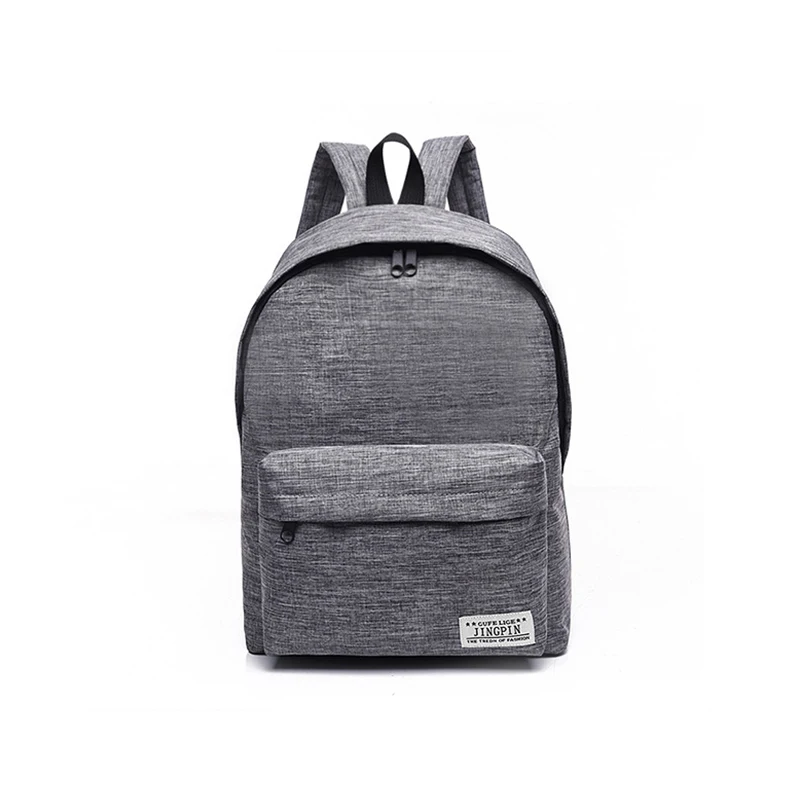 JIANIU Factory Supply Canvas Custom Grade School Backpack For Girls School Teenager