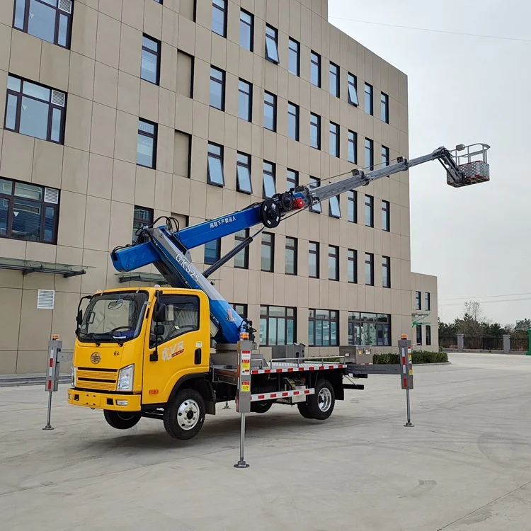 China Skylift Aerial Work Platform Truck factory JIUHE mobile elevating work platform 25m 29m 38m 45m aerial lift work trucks