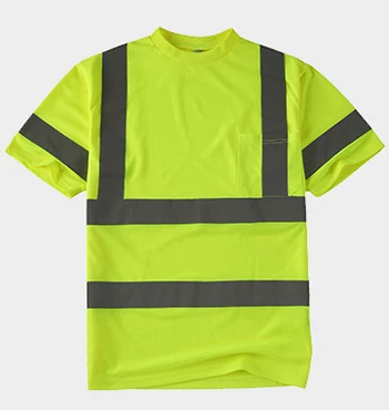 workwear construction uniform Reflective clothing safety clothing high visibility Short sleeve T-shirt outdoor engineering