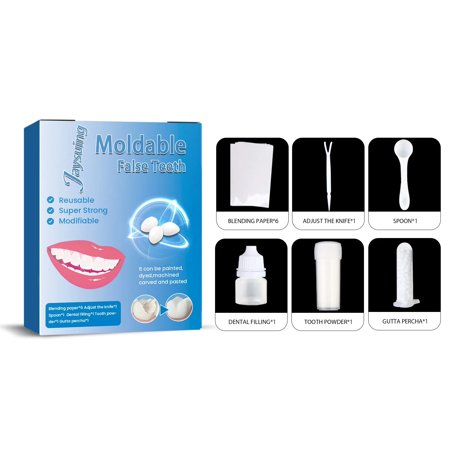 Teeth Whitening Temporary Filling Teeth Repair Broken Tooth Gaps Repair Glue Teeth resin repair filling material