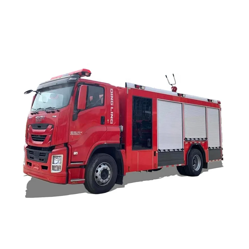 1SUZU 4x2 Small Fire Truck  8000L Water Tank Fire Fighting  Rescue Truck