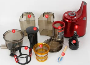 Factory direct High Juice Yield Cold Press 85mm Wide mouth Cold Press Slow  Carrot Juicer Electric Juice Extractor Machine