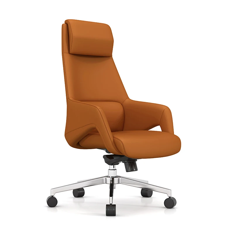  Wesome adjustable Armrest High Back PU Leather Style Furniture Executive Office