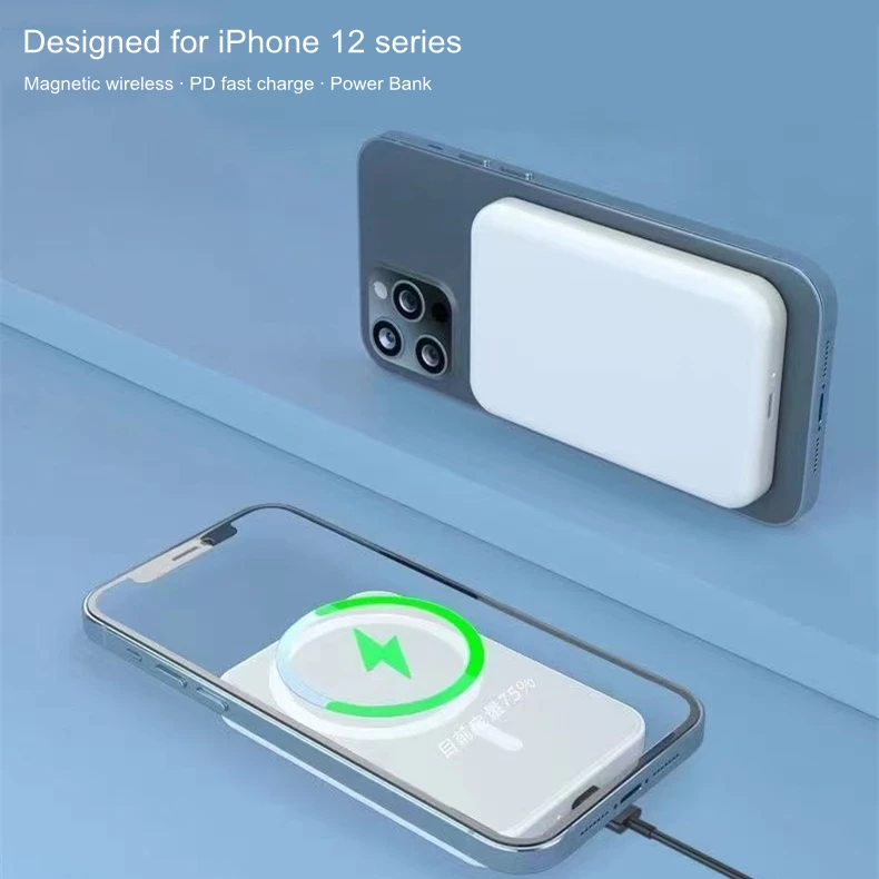 13pro Mag Safe external battery 3500mah power bank PD 15W fast charger wireless Magnetic powerbank