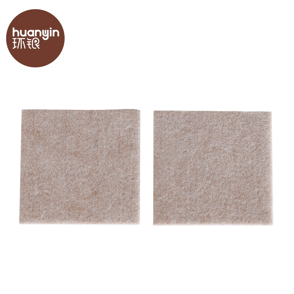 Square 90mm self adhesive furniture felt wood floor protector pads